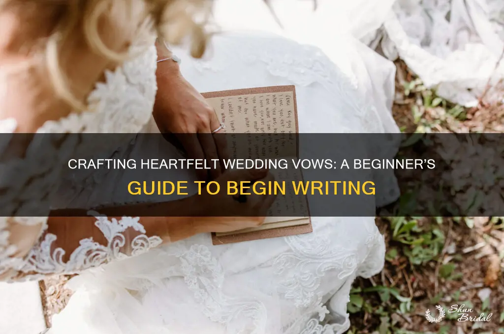 how to start off writing wedding vows