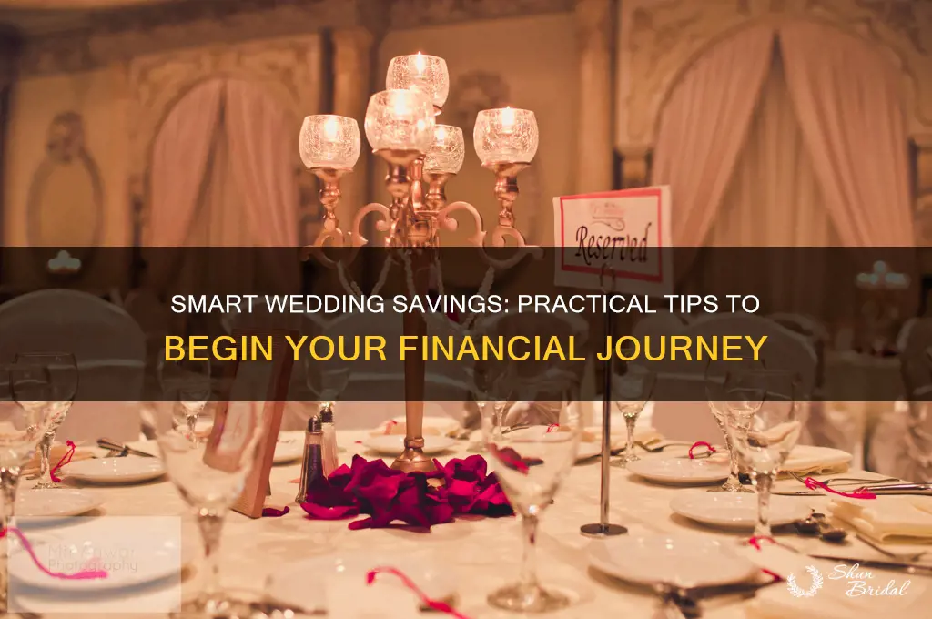 how to start saving money for a wedding