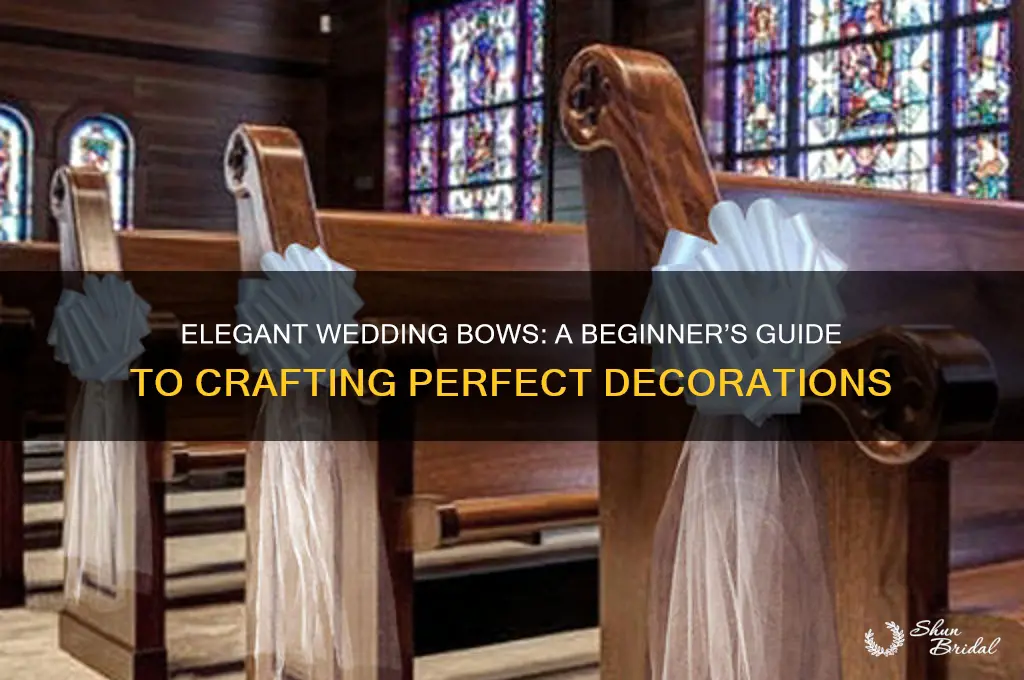 how to start wedding bows