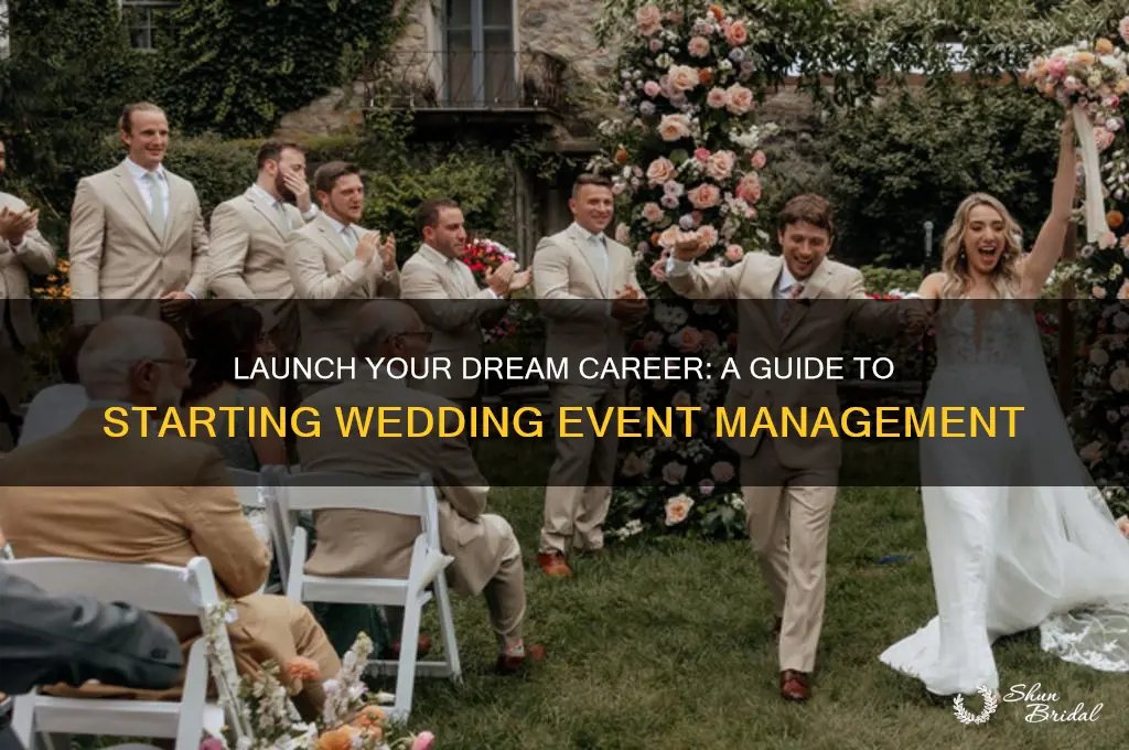 how to start wedding event management