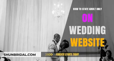 Adults-Only Wedding Etiquette: Crafting a Polite Website Announcement