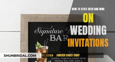 Guide to Wording Beverage Options on Wedding Invites