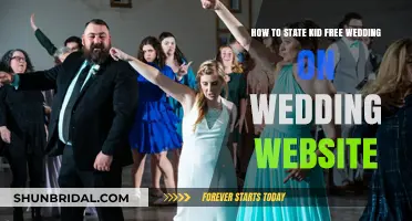 Elegant Ways to Announce a Kid-Free Wedding on Your Website