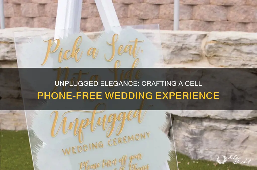 how to state no cell phones at wedding