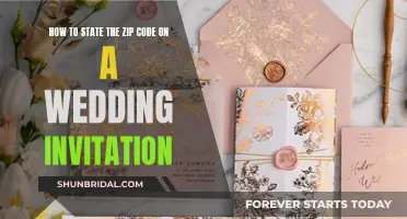 The Proper Way to Write Zip Codes on Wedding Invites