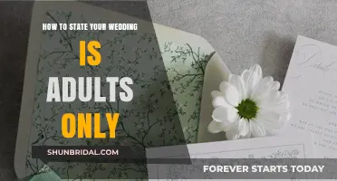 Elegant Boundaries: Crafting a Gracious Adults-Only Wedding Announcement
