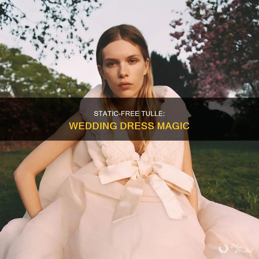 how to static cling wedding dress tulle