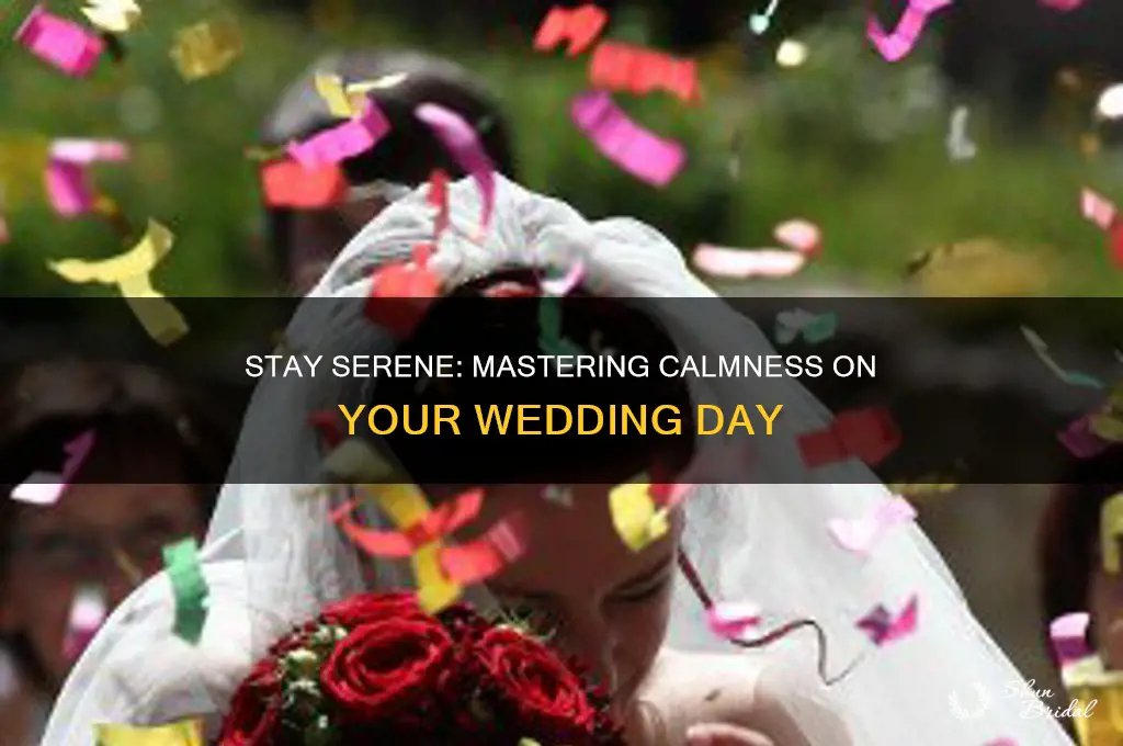 how to stay calm on wedding day