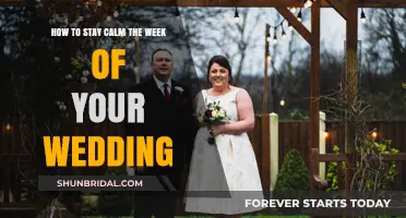 Stay Serene: Mastering Calmness During Your Wedding Week