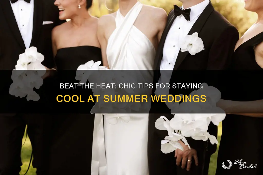how to stay cool at a summer wedding