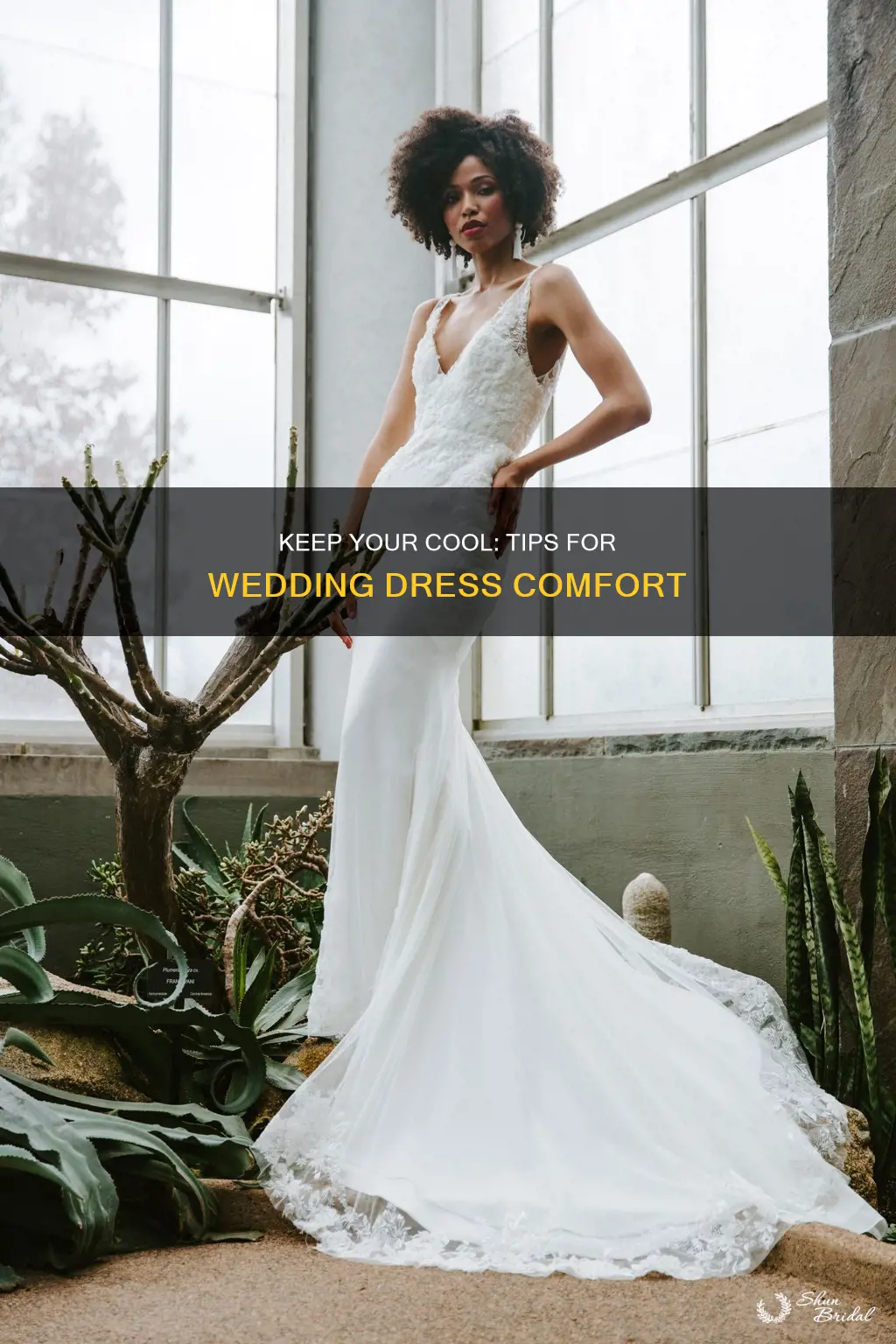 how to stay cool in a wedding dress