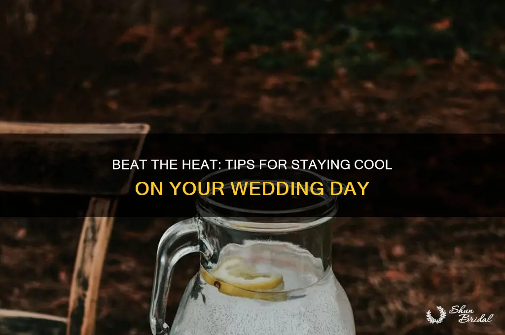 how to stay cool on a hot wedding day