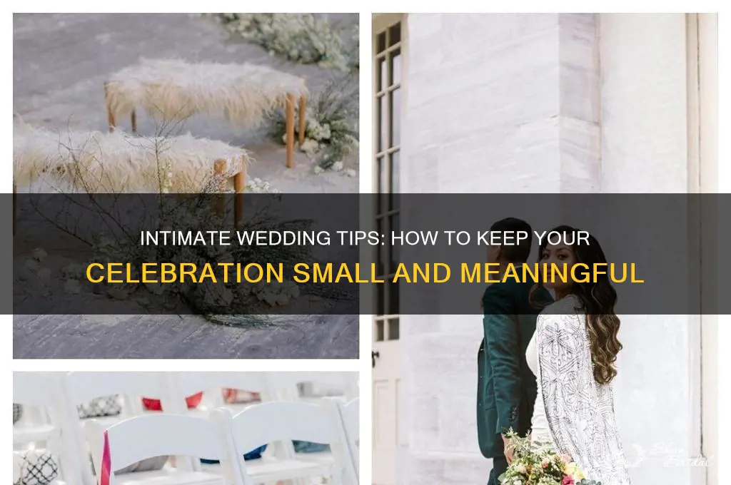 how to stay small in your wedding