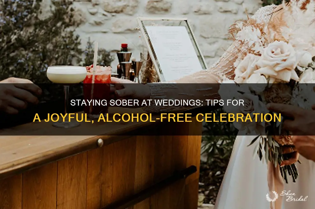 how to stay sober at a wedding