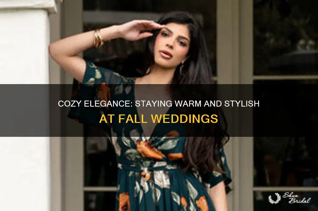 how to stay warm at a fall wedding