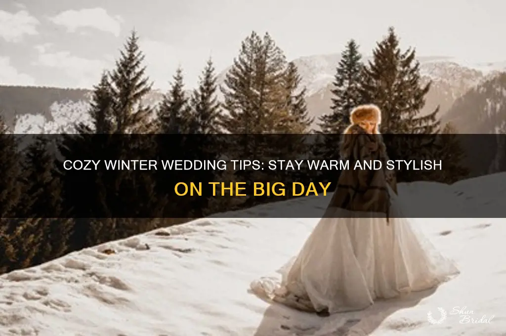 how to stay warm at a winter wedding