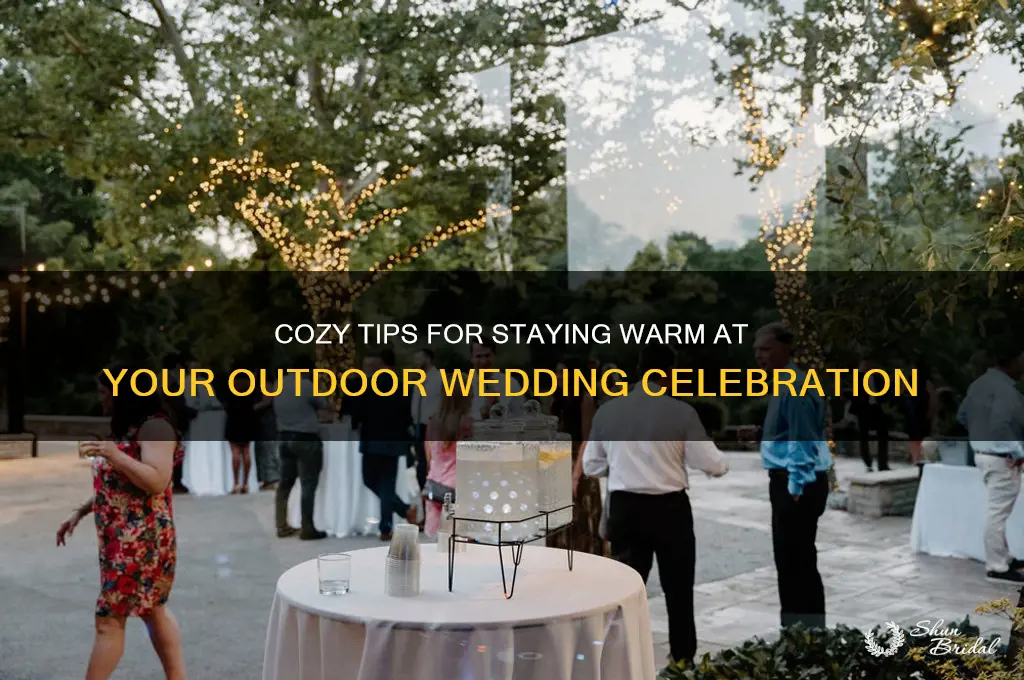 how to stay warm at an outdoor wedding