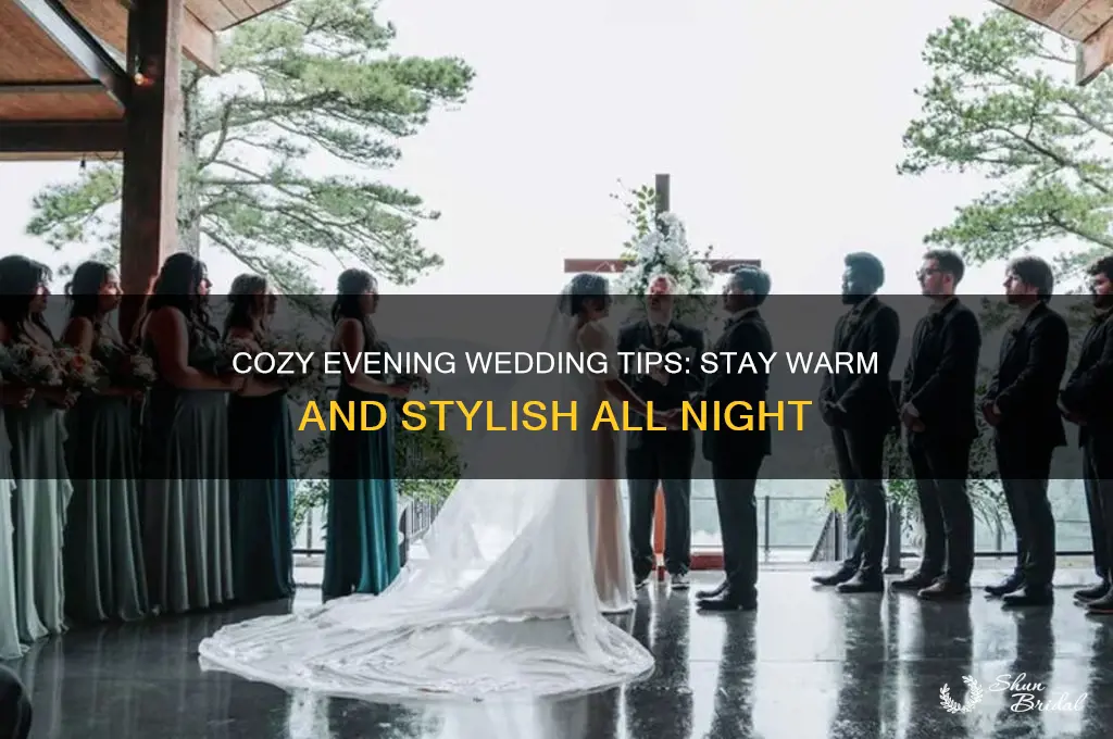 how to stay warm at evening wedding