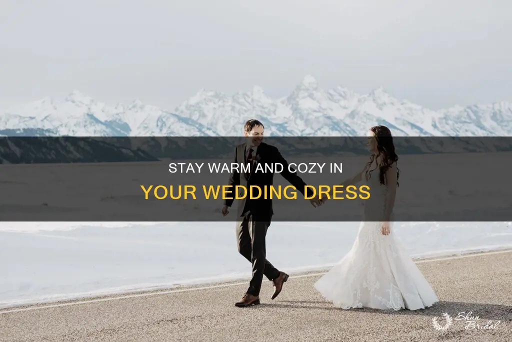how to stay warm in wedding dress