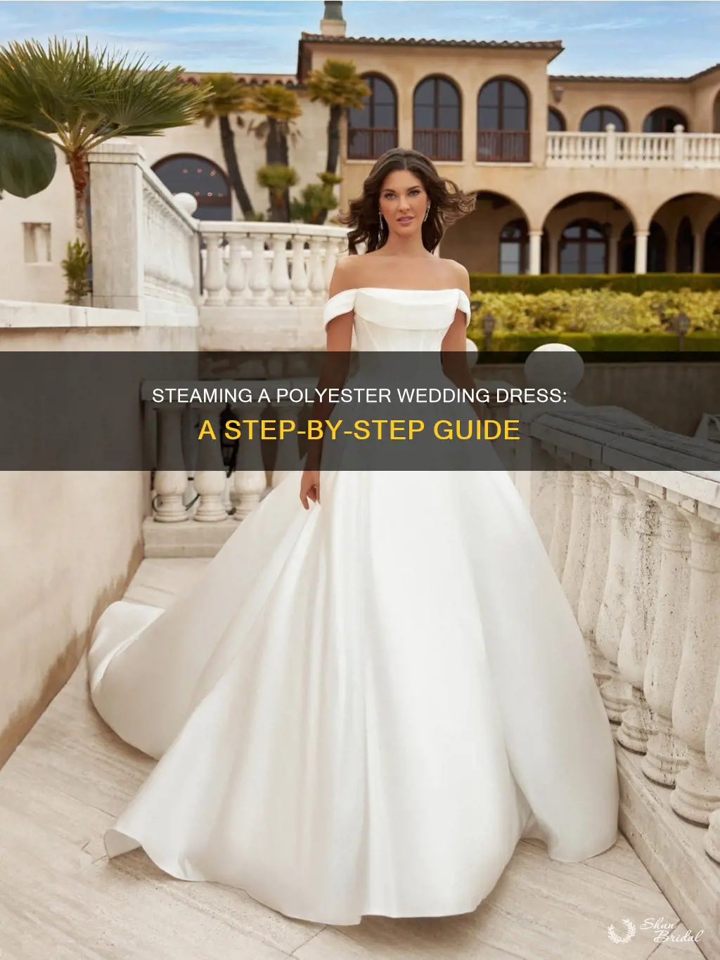 how to steam a polyester wedding dress