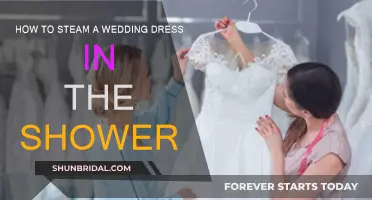 Steaming a Wedding Dress: The Shower Method