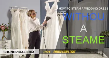 Steaming a Wedding Dress: No Steamer, No Problem