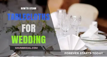Perfectly Pressed: Steaming Wedding Tablecloths for a Flawless Reception Look