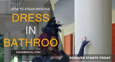 Steaming Your Wedding Dress: A Bathroom Hack