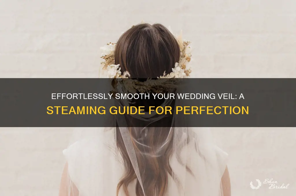how to steam wrinkles out of a wedding veil