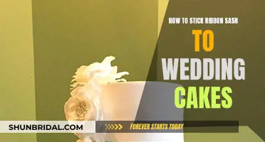 Securing Ribbon Sash on Wedding Cakes: Tips and Tricks