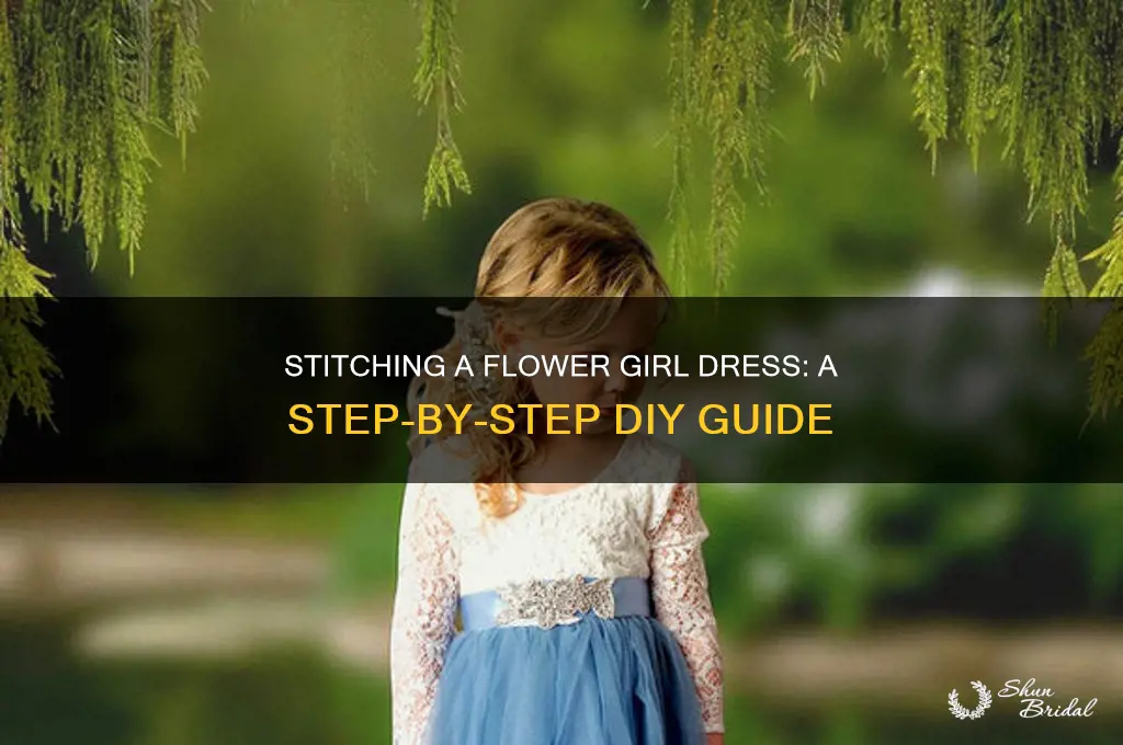 how to stitch a flower girl dress