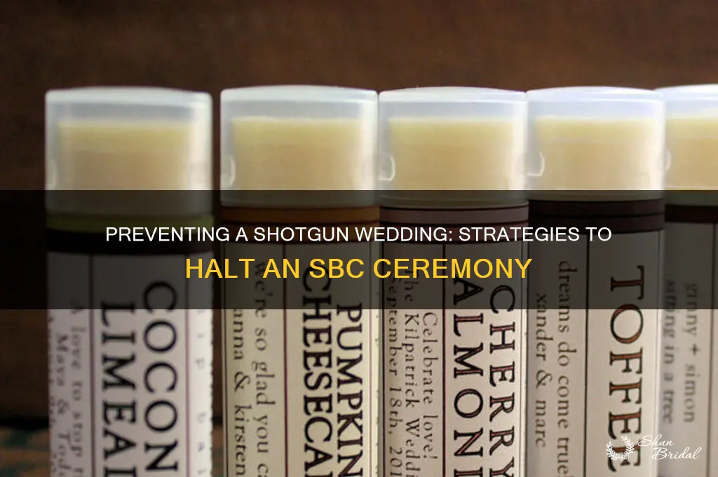 how to stop a sbc wedding