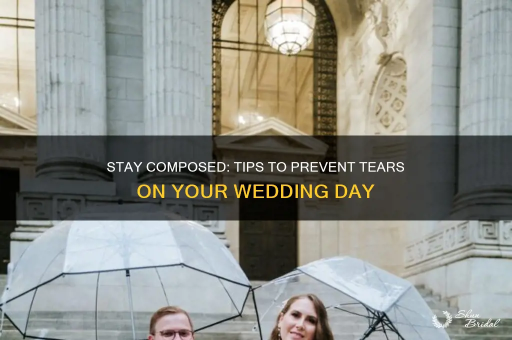 how to stop crying at your wedding