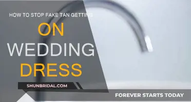 Preventing Fake Tan Stains on Your Wedding Dress