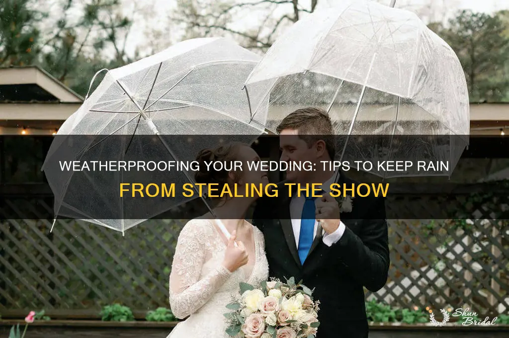how to stop it from raining on your wedding day