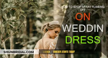 Prevent Spray Tan Rub-off on Your Wedding Dress