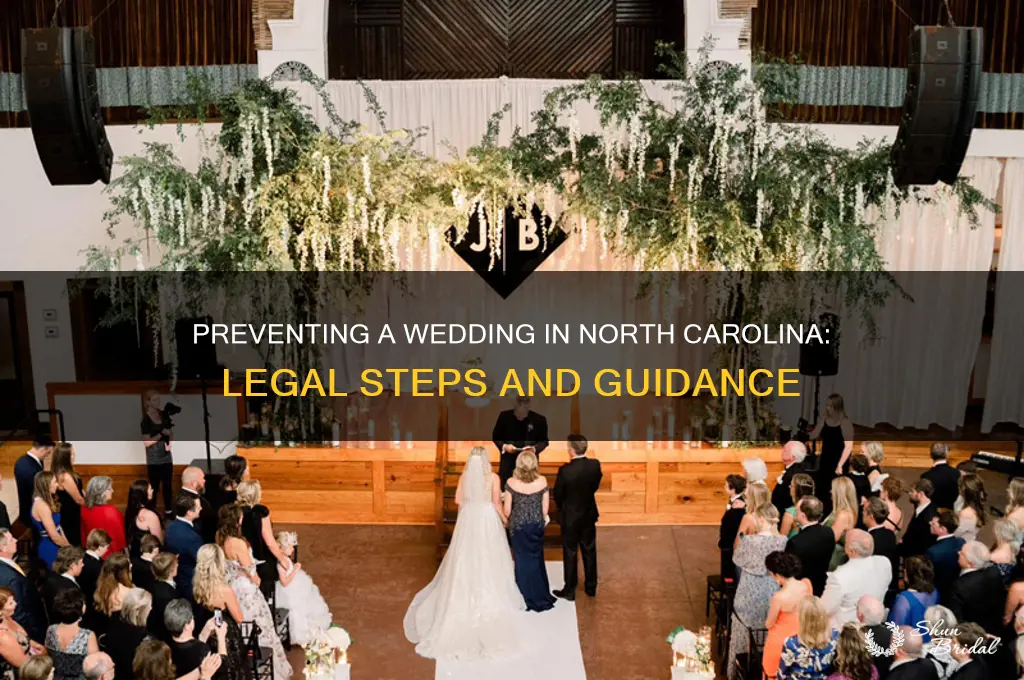 how to stop wedding in North Carolina