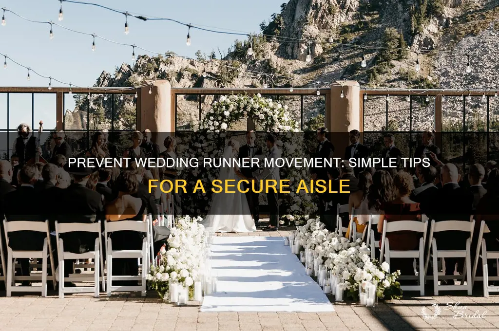how to stop wedding runner from moving