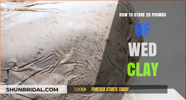 Efficiently Storing 25 Pounds of Wet Clay: Tips and Best Practices