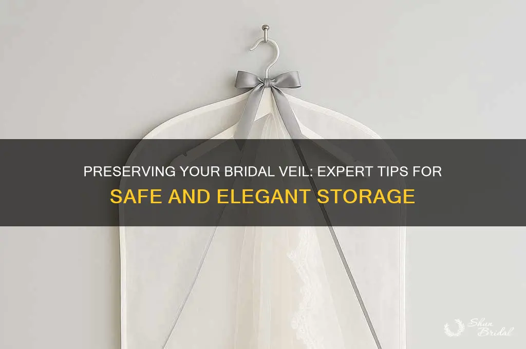 how to store a bridal veil