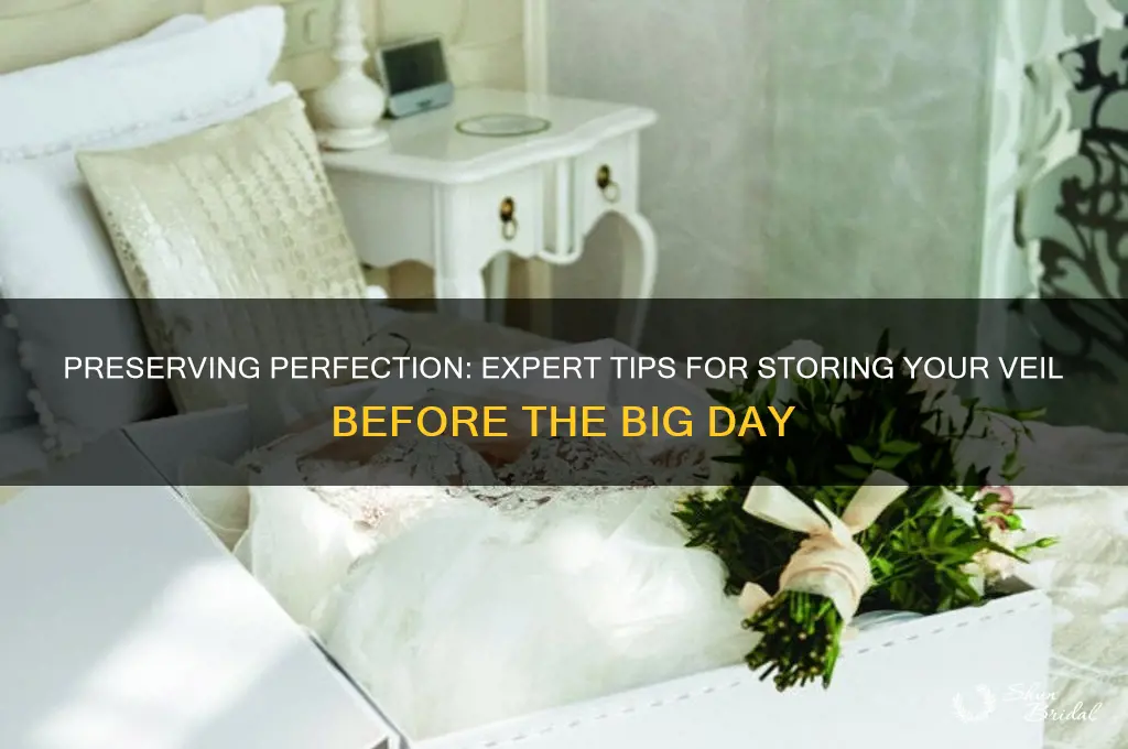 how to store a veil before the wedding