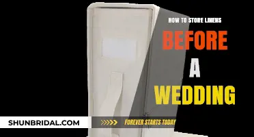 Perfectly Prepared: Storing Linens for Your Dream Wedding Celebration