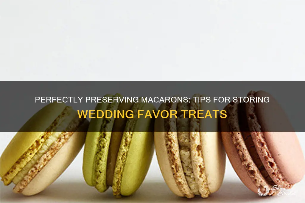 how to store macaron for wedding favors