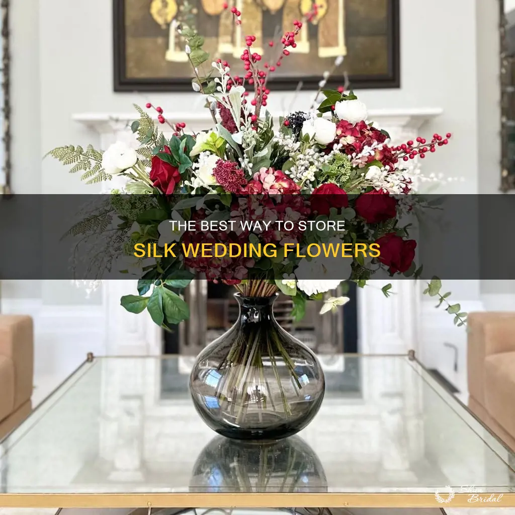 how to store silk flowers for wedding
