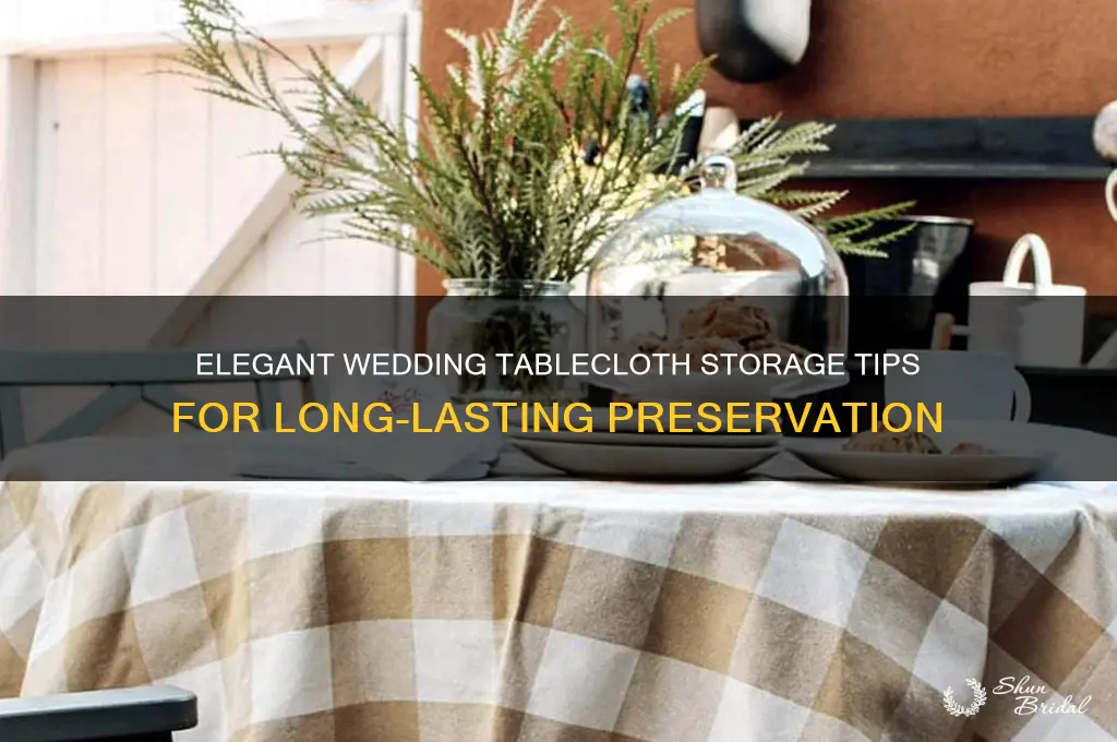 how to store tablecloth for wedding