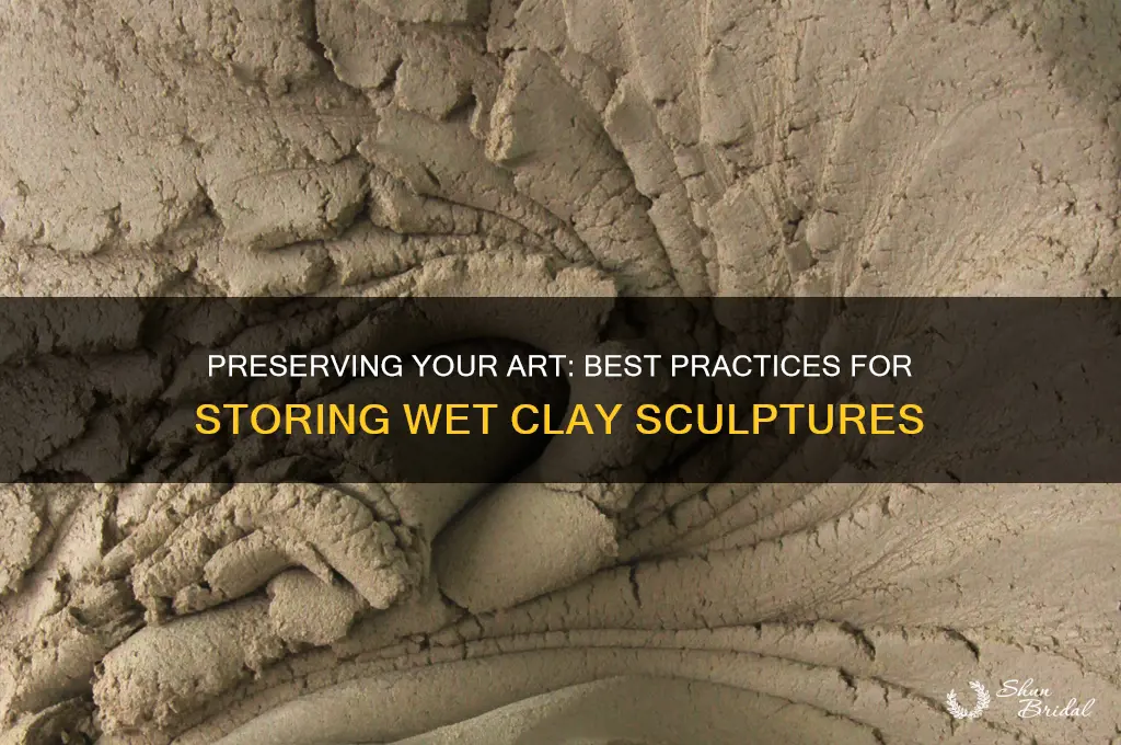 how to store wed clay sculpture
