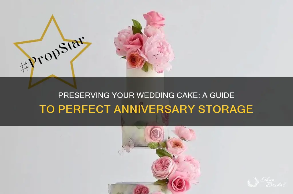 how to store wedding cake for anniversary