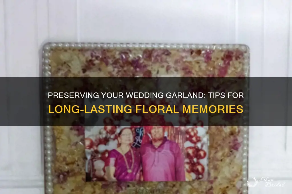 how to store wedding garland