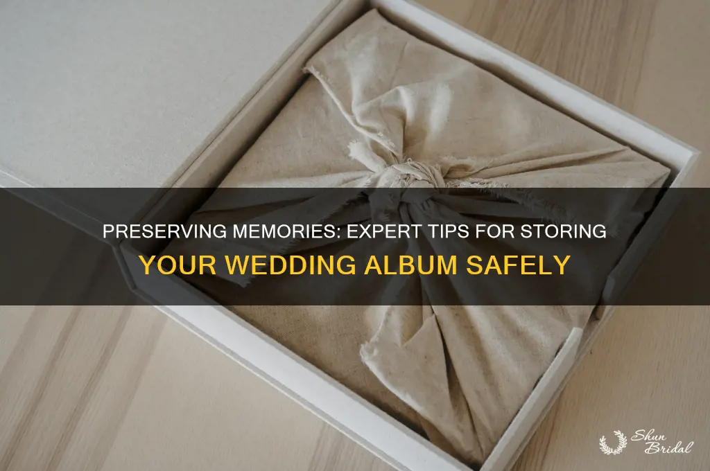 how to store your wedding album