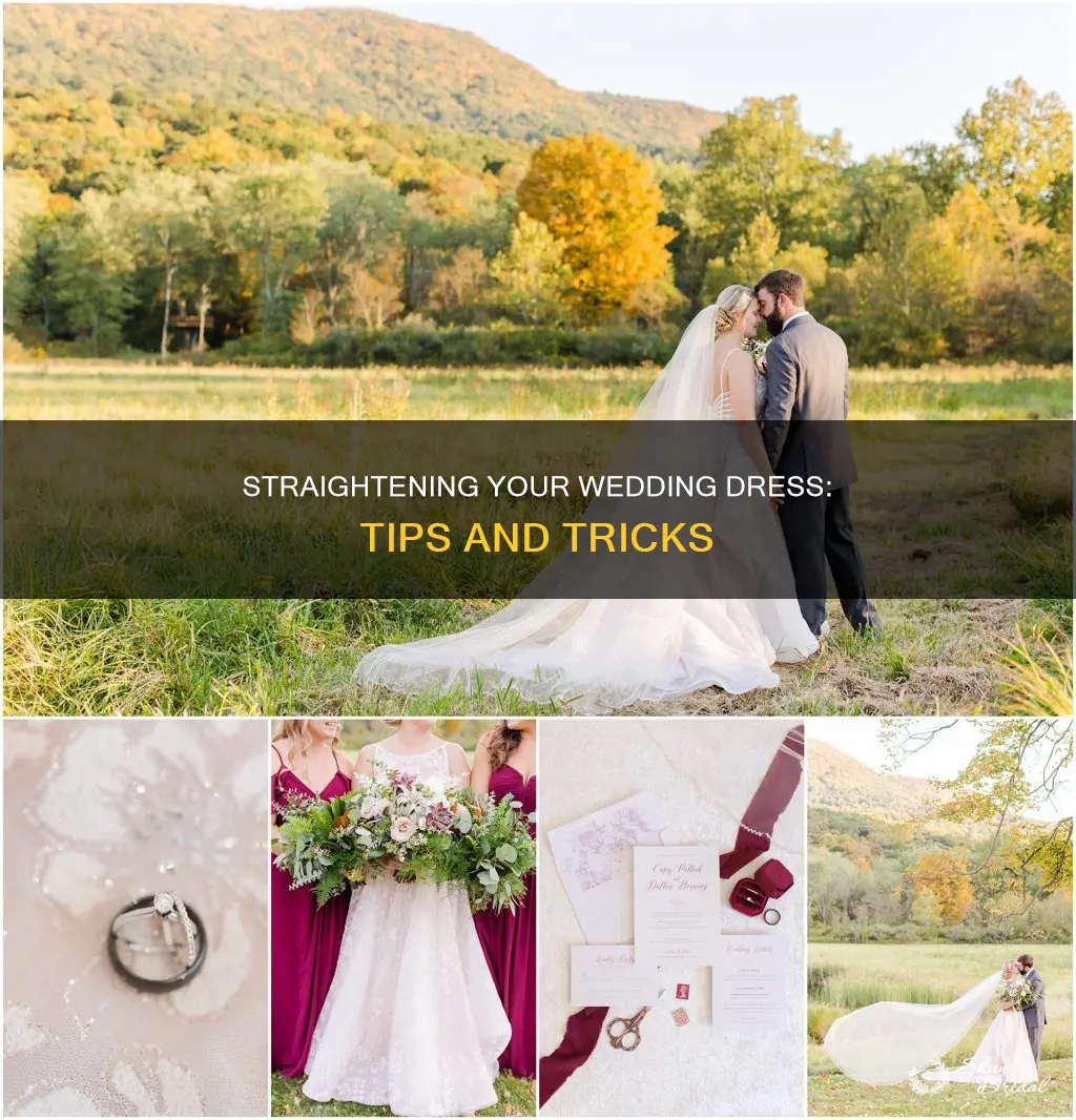 how to straighten wedding dress